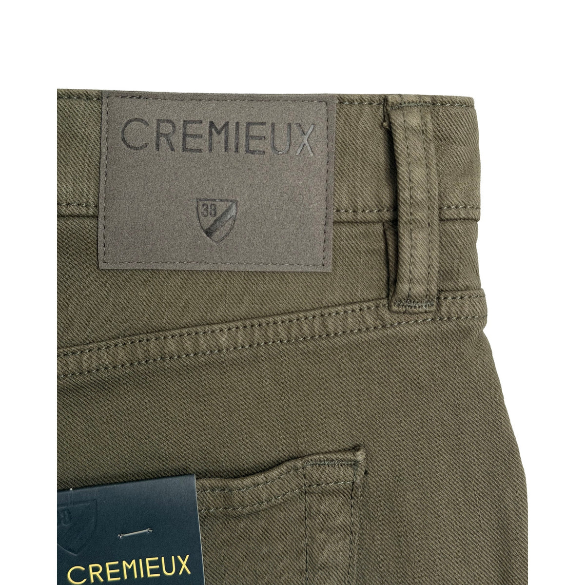 Daniel Cremieux Denim Pants Men's 38"x32" Madison Classic Fit Deep Olive