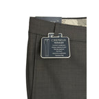 Daniel Cremieux Dress Pant Men's 46R Traveler Raw Hem Comfort Waist Charcoal