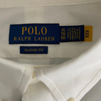 Polo Ralph Lauren Shirt Men's XL White Dress Shirt Long Sleeve Stretch