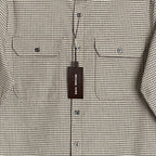 Michael Kors Shirt Men's Small Button-Up Shirt Slim Fit Dual Pockets Khaki