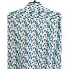 Visconti Black Casual Shirt Men's Small Modern Fit Stretch Cocktail Print