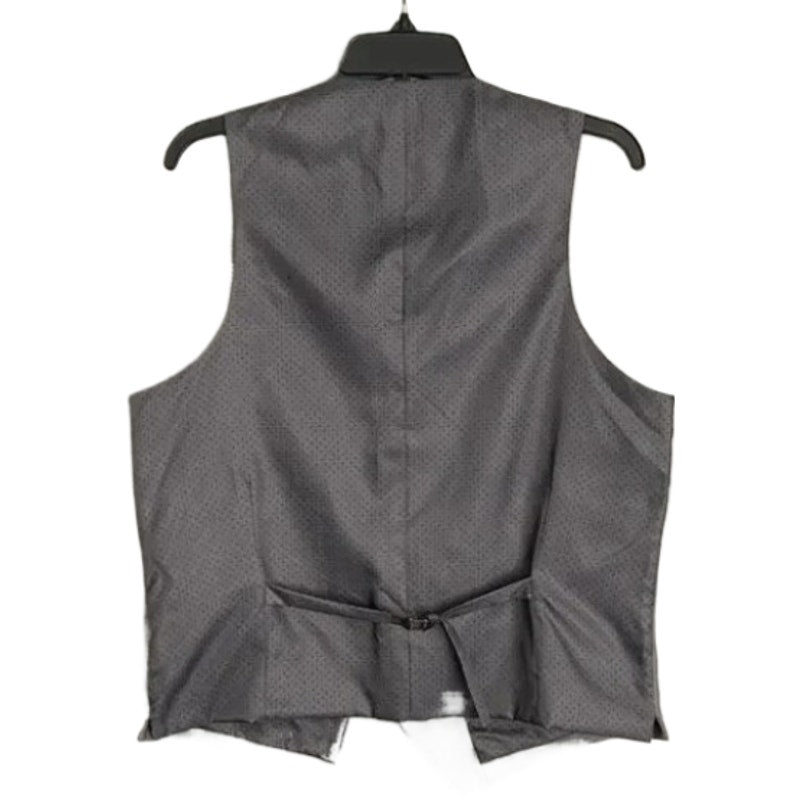Alfani Vest Men's Small Tuxedo Vest Slim Fit Stretch Fabric Grey & Black