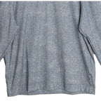 Quieti 1/4 Zip Pullover Men's XXL Mock Neck Stretch Fabric Blue