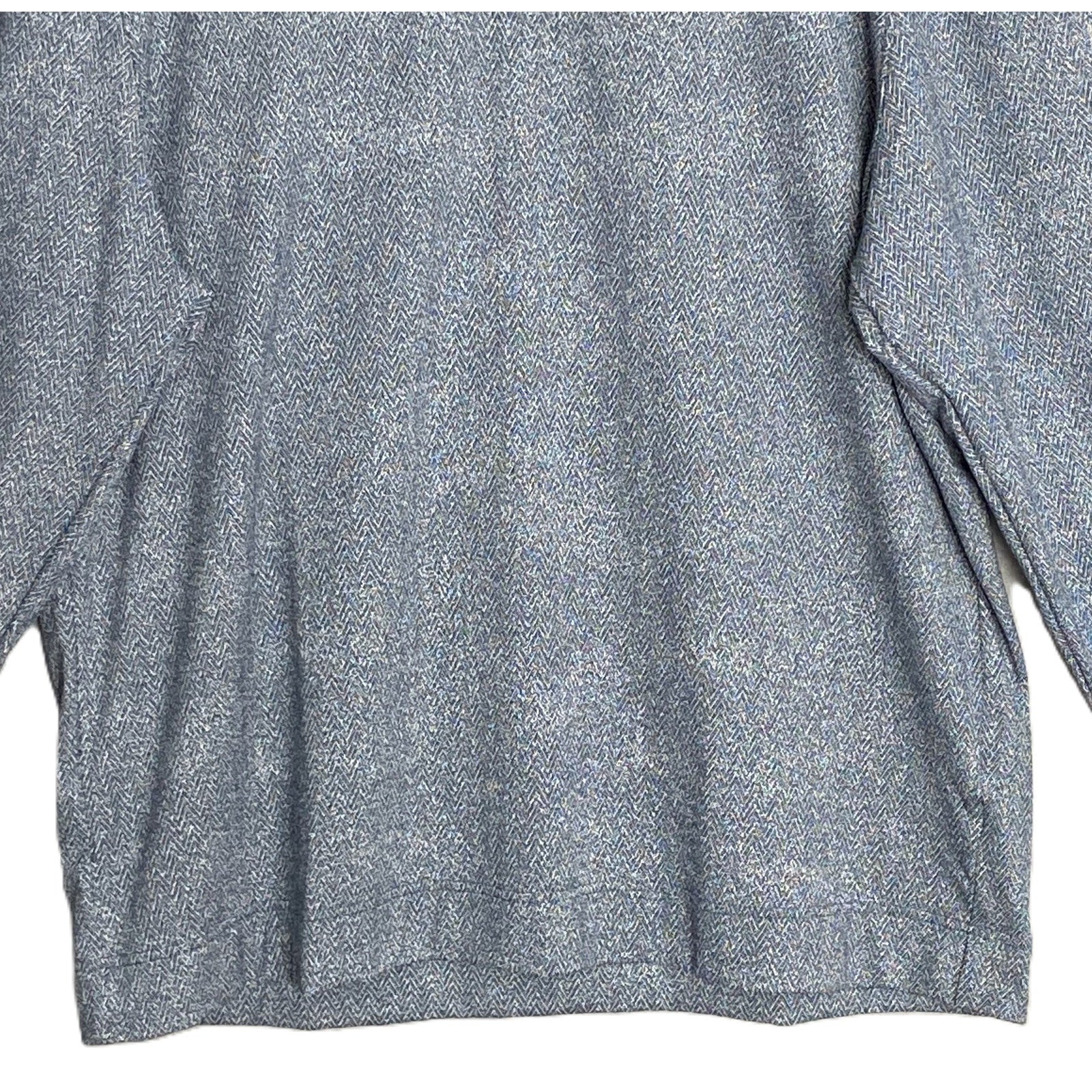 Quieti 1/4 Zip Pullover Men's XXL Mock Neck Stretch Fabric Blue