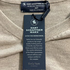 Hart Schaffner Marx Sweater Men's 2XT Big & Tall V-Neck Merino Wool Oatmeal