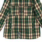 Bass Outdoors Men's Large Sherpa-Lined Jacket Green Plaid