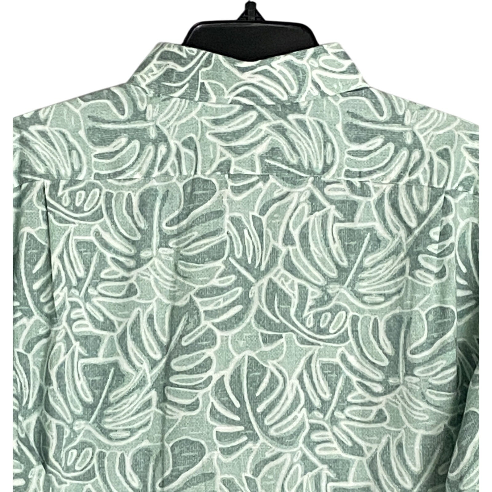 Daniel Cremieux 38 Men's Large Casual Button-Down Shirt Green Leaf Print