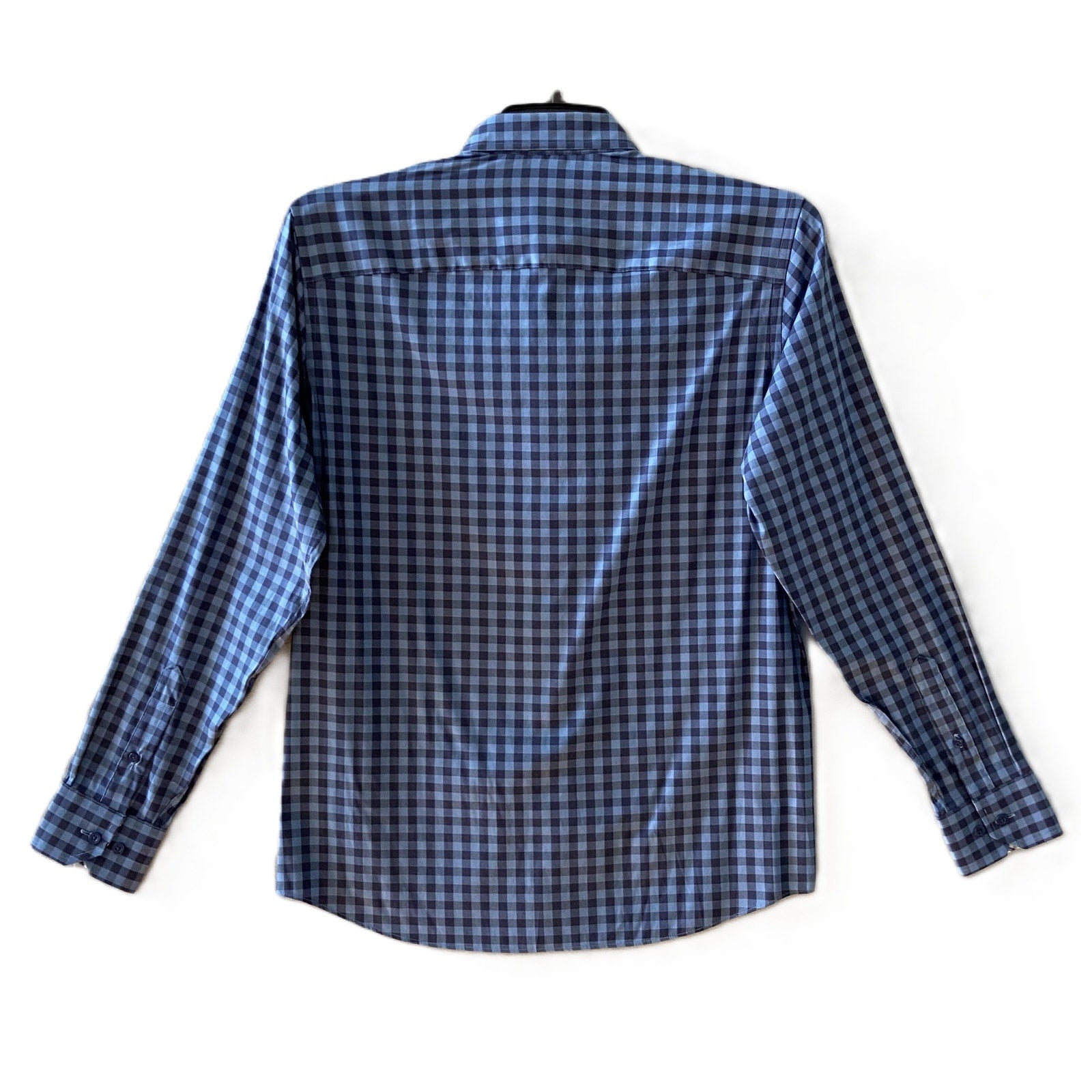 Johnston & Murphy Shirt Men's Small XC4 Extreme Comfort Long Sleeve Blue Ck