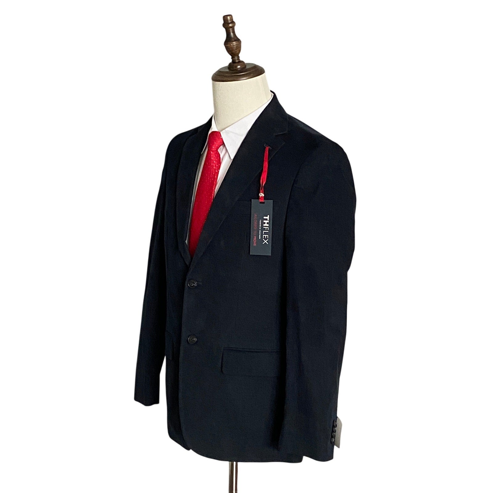 Tommy Hilfiger Sport Coat Men's 36R THFlex Blue Corduroy Cotton Stretch