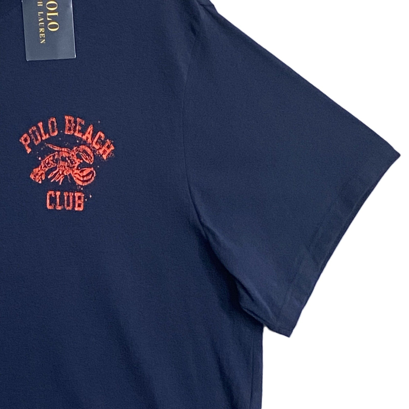 Polo Ralph Lauren T-Shirt Men's XL "Polo Beach Club" Crew Neck Stretch Blue