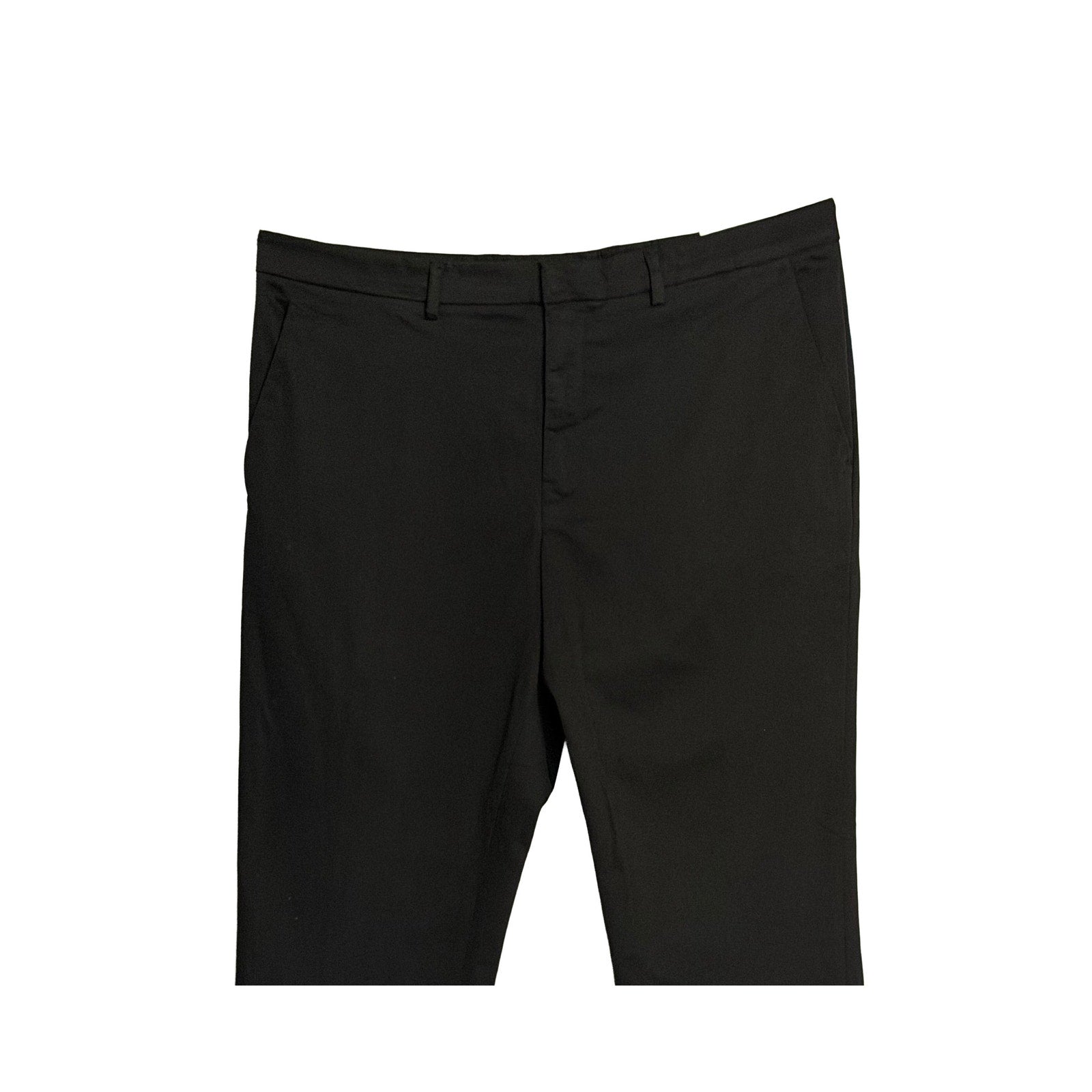 Perry Ellis Portfolio Pants Men's 36"x29" Slim Fit Dress Pant Solid Black