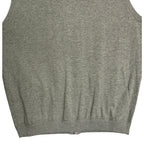 Daniel Cremieux Sweater Vest Men's Large Full Zip Cotton Cashmere Blend Grey Heather