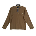 Psycho Bunny Henley T-Shirt Men's XL Long Sleeve Chest Pocket Dusky Green