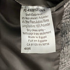 Lauren Ralph Lauren Overcoat Men's 40 Regular Wool Blend Black & White Plaid