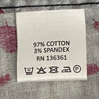 Quieti Button-Up Shirt Men's XXL Long Sleeve Stretch Cotton Black Red Floral