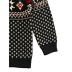 Polo Ralph Lauren Men's XXL Snowflake Cotton Cashmere Sweater Black