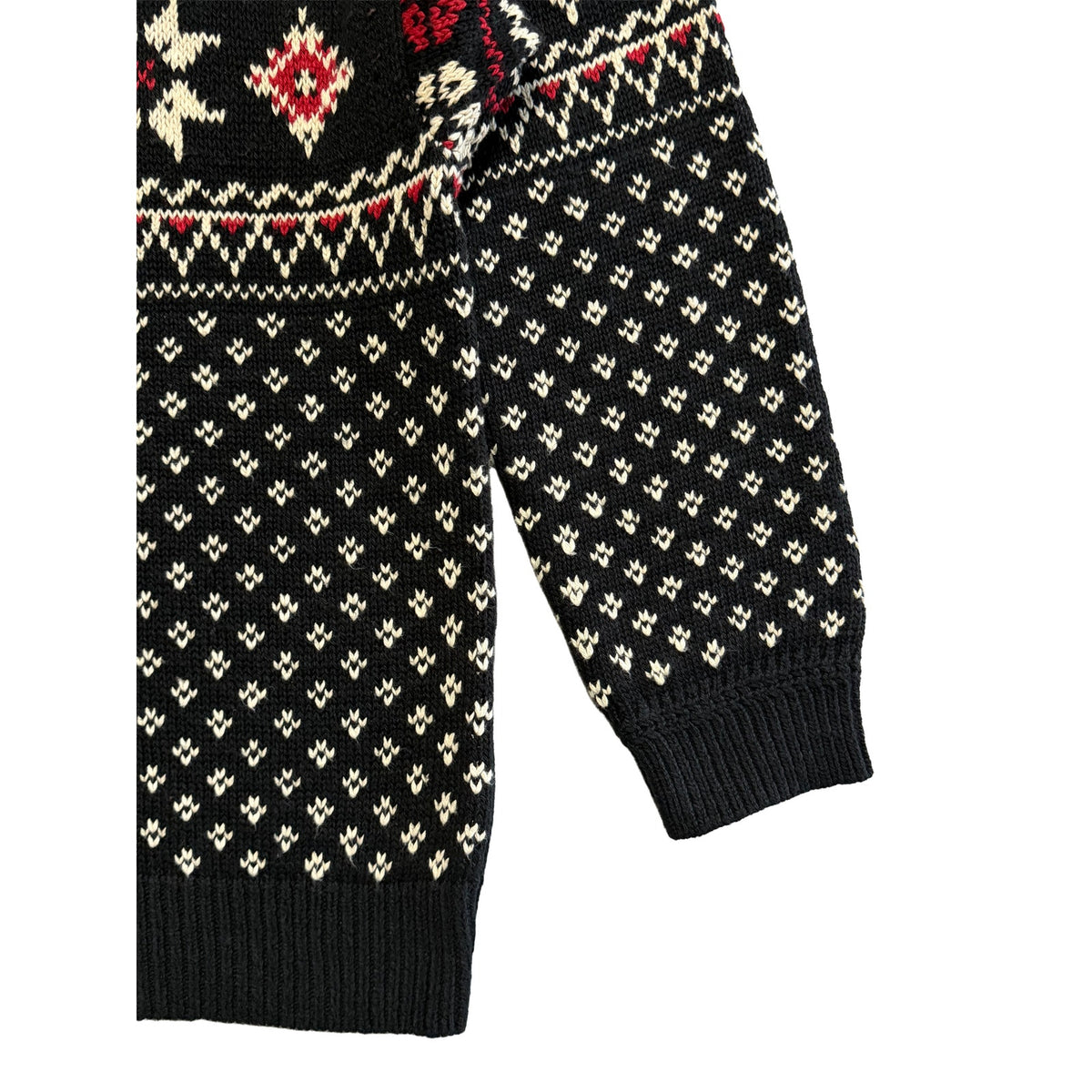 Polo Ralph Lauren Men's XXL Snowflake Cotton Cashmere Sweater Black
