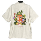 Tommy Bahama Silk Shirt Men's Large "Go Big or Go Home Camp" MLB SF Giants