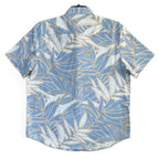 Bugatchi Shirt Men's XL Comfort Stretch Shaped Fit Short Sleeve Blue Floral