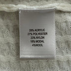 Murano Comfort Luxe Textured Sweater Men's 4XT Big & Tall Crew Neck Cream