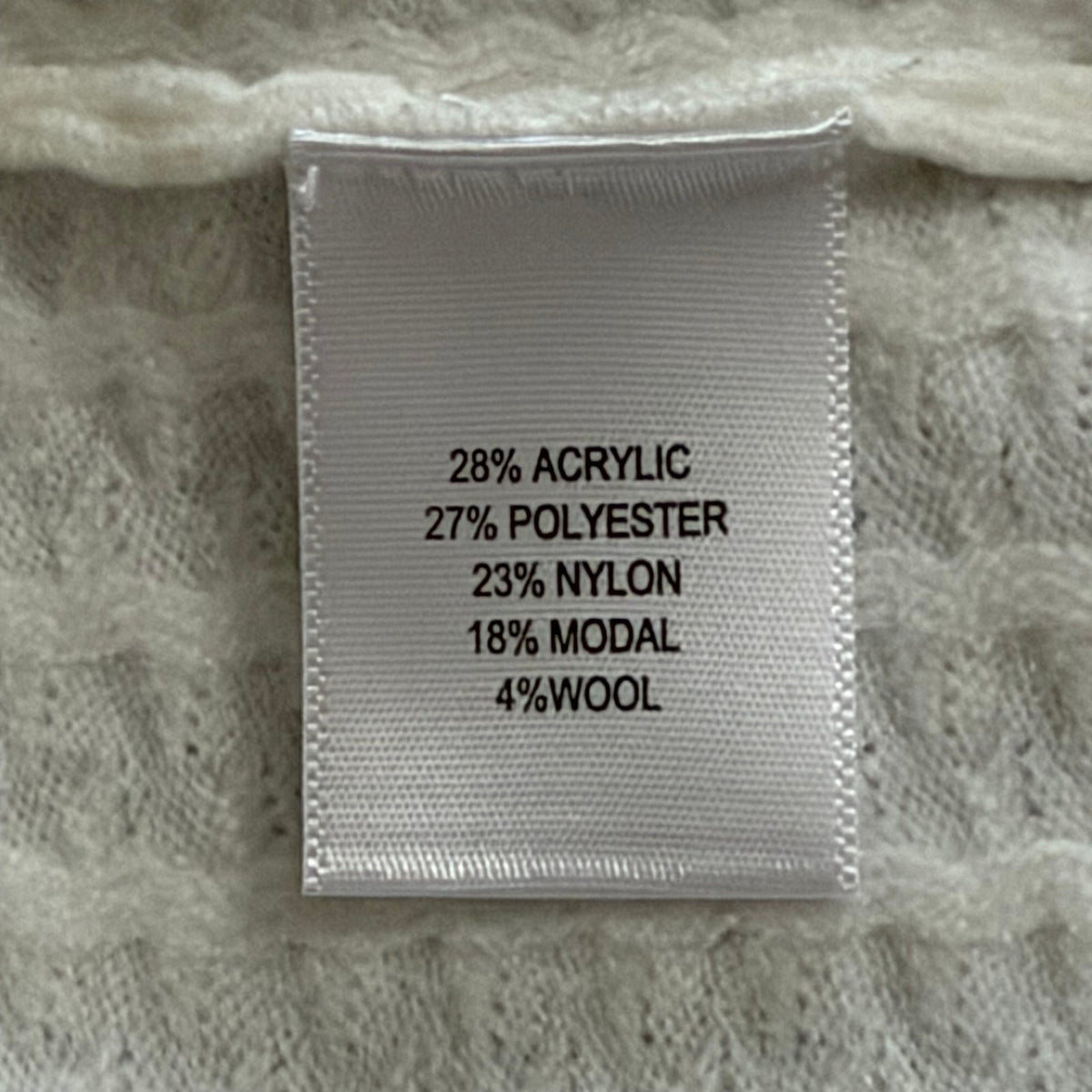 Murano Comfort Luxe Textured Sweater Men's 4XT Big & Tall Crew Neck Cream