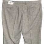 Nautica Ceylon Dress Pant Men's 46x30 Flat Front Active Stretch Light Grey