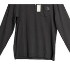 Psycho Bunny Henley T-Shirt Men's XL Long Sleeve Chest Pocket Dark Gray