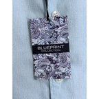 Hart Schaffner Marx Shirt Men's Medium Short Slv Comfort Stretch Cotton Blue