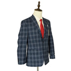Michael Kors Sport Coat Men's 36 Short Kent Classic Fit Stretch Blue Check