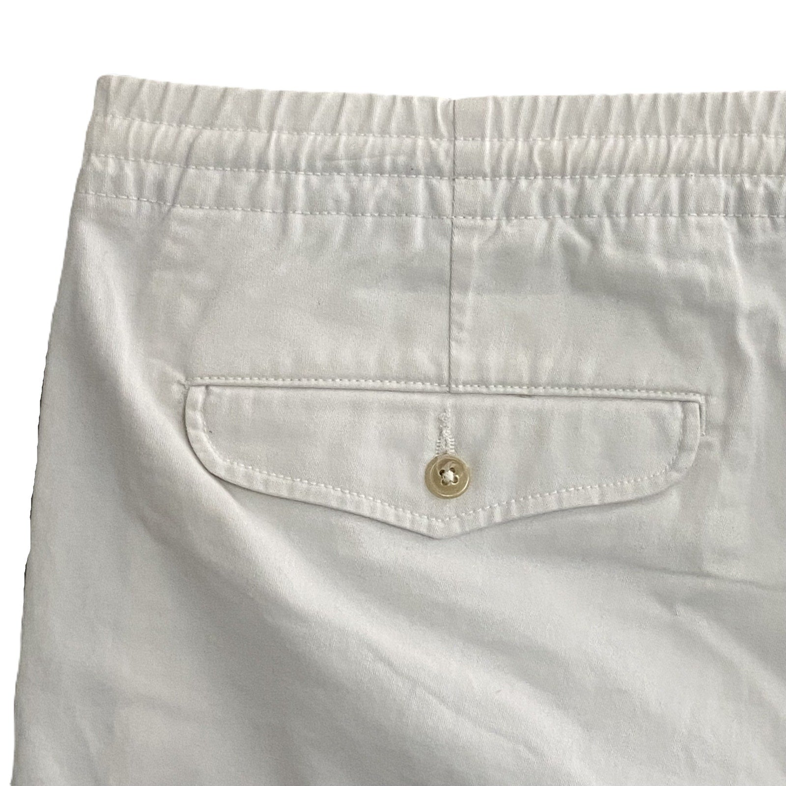Polo Ralph Lauren Shorts Men's XL Stretch Classic Fit Drawstring Waist White