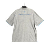 Tommy Bahama Polo Shirt Men's XL Island Zone Pima Cotton Gray Heather