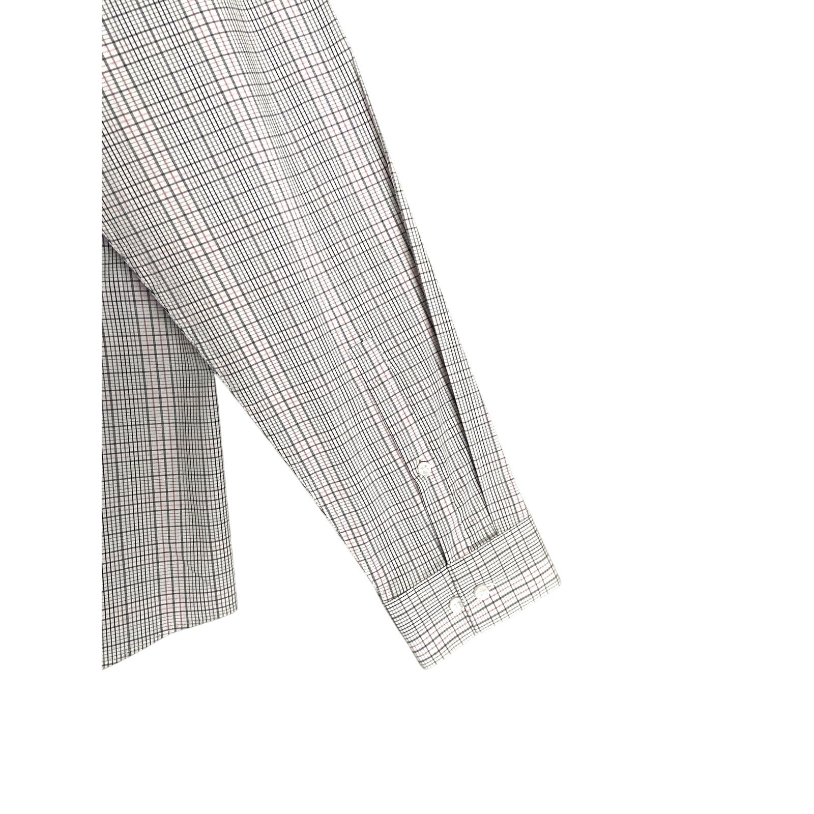 Calvin Klein Shirt Men's XL Stain Shield Extra Slim Fit Long Sleeve Plaid