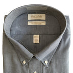 Roundtree & Yorke Shirt Big & Tall Men's 18.5 36/37 Dress Shirt Navy Blue