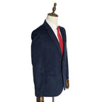 Nautica Sport Coat Men's 42 Regular Corduroy Modern Fit Stretch Dark Blue