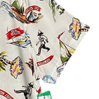 Guess Shirt Men's XXL Short Sleeve Button-Up Shirt Slim Fit Novelty Print