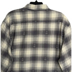 Psycho Bunny Flannel Shirt Men's XL Kurt Plaid Long Sleeve Blackened Pearl