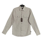 Michael Kors Shirt Men's Small Button-Up Shirt Slim Fit Dual Pockets Khaki