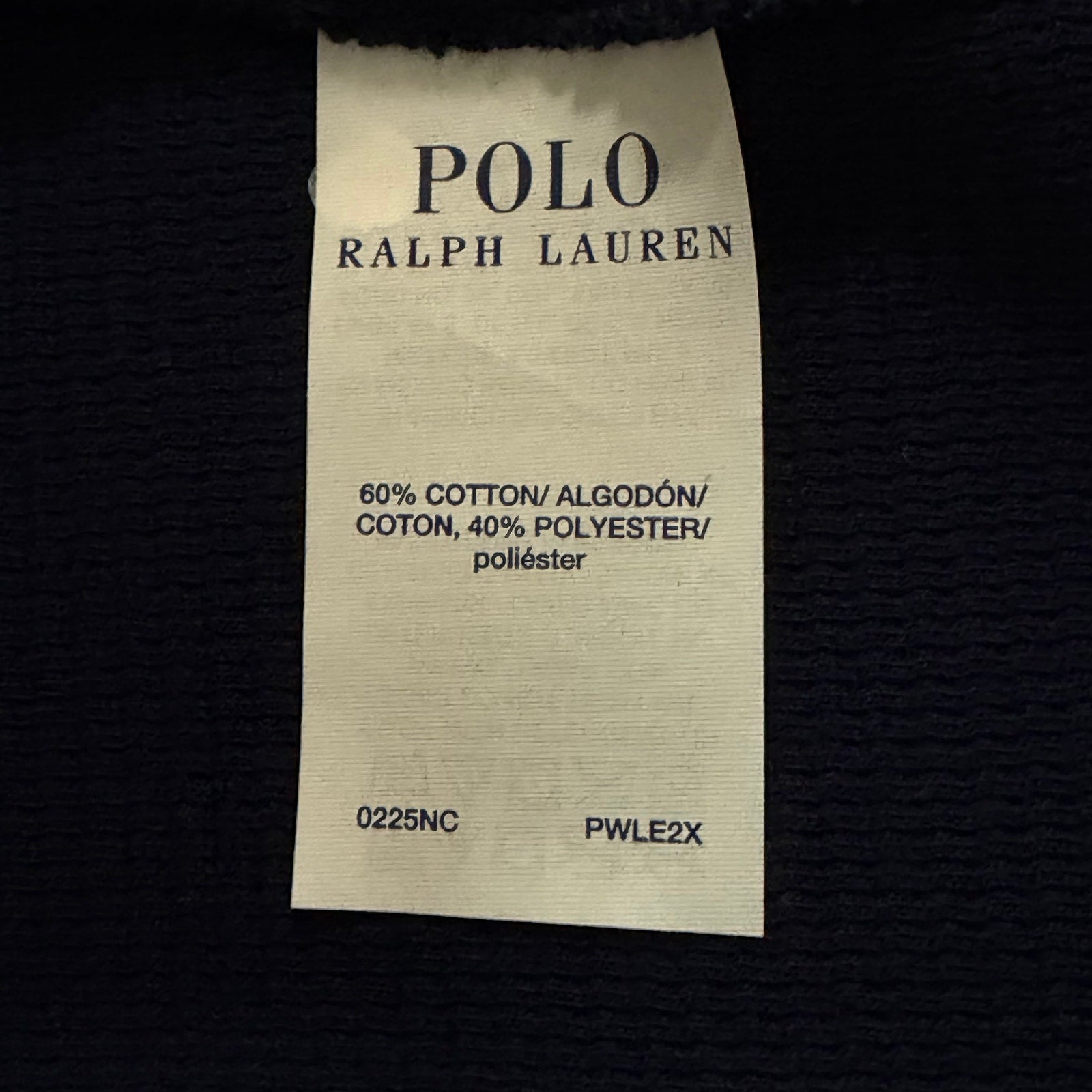 Polo Ralph Lauren Sleepwear Men's 2X Crew Neck Long Sleeve Knit Shirt Blue