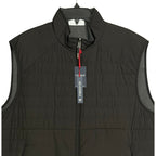 Daniel Cremieux Reversible Vest Men's XXL Full Zip Mock Neck Black Grey