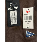Breezy Quarter-Zip Pullover Men's XXL Long Slv Mock Neck Stretch Espresso