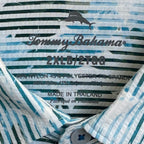 Tommy Bahama Shirt Men's 2XLB Big & Tall "Costa Wave Allegro Frondes" Jade