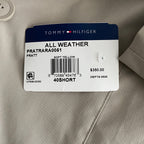 Tommy Hilfiger Men's 40 Short Double-Breasted Belted Trench Coat Beige