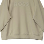 Boss Salbo Pullover Sweatshirt Men's 4XL Big & Tall Crew Neck Open White