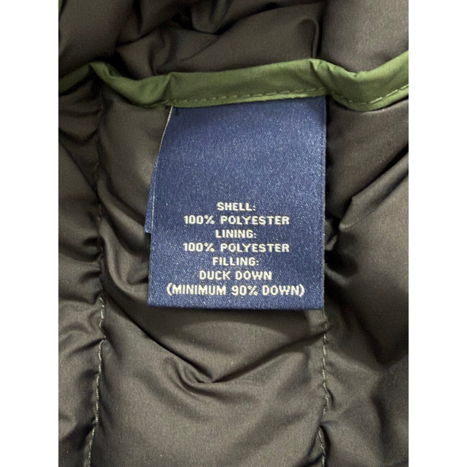 Roundtree & Yorke Down Vest Men's XLT Full Zip Packable Pockets Hunter Green