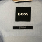 Boss Dress Shirt Men's Medium 15.5 32/33 Sharp Fit Long Sleeve Cotton Blue