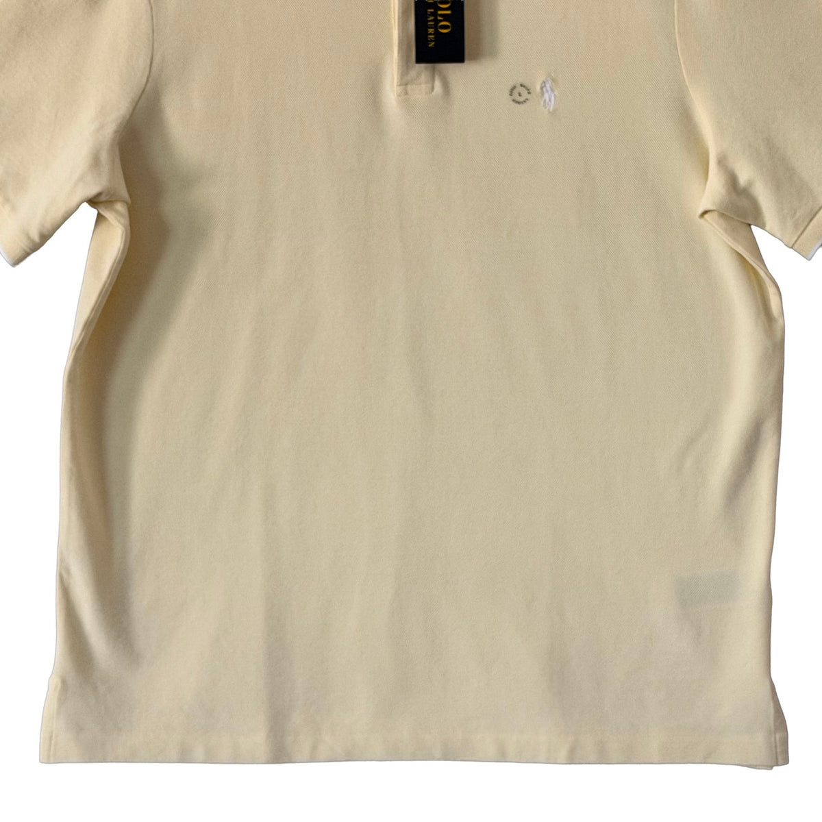 Polo Ralph Lauren Shirt Men's Large Short Sleeve Polo Classic Fit Yellow