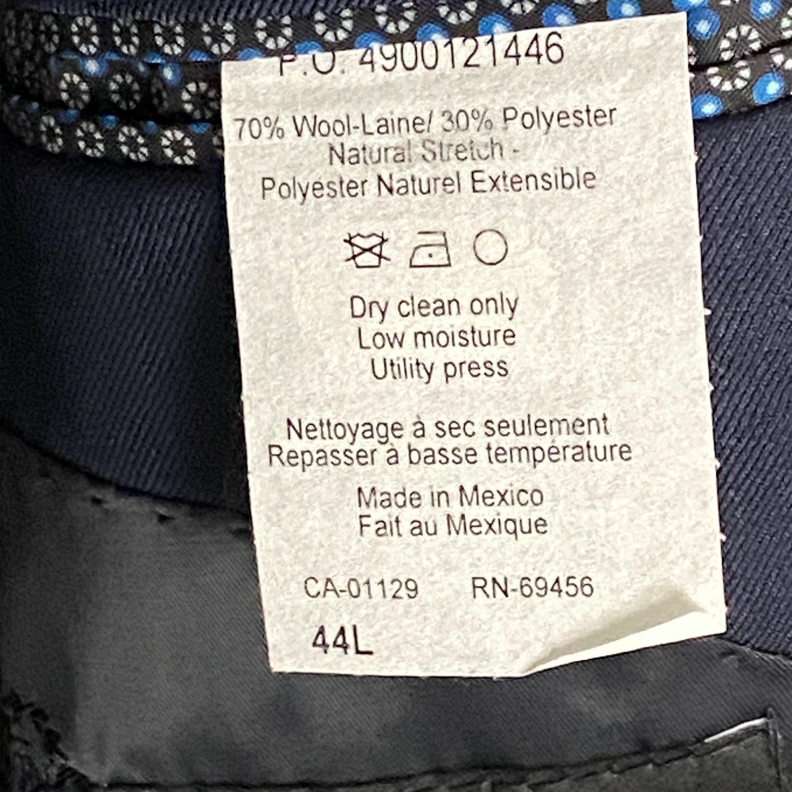 Lauren Ralph Lauren Men's 44L Classic Fit Ultraflex Suit Jacket Navy Blue