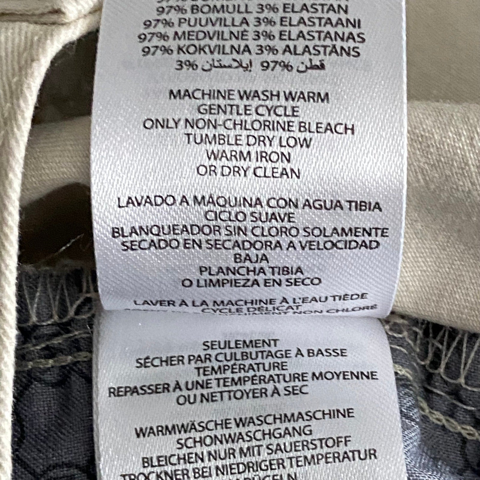 Michael Kors Men's 38x32 Parker Slim Fit Stretch Denim Pants Beige