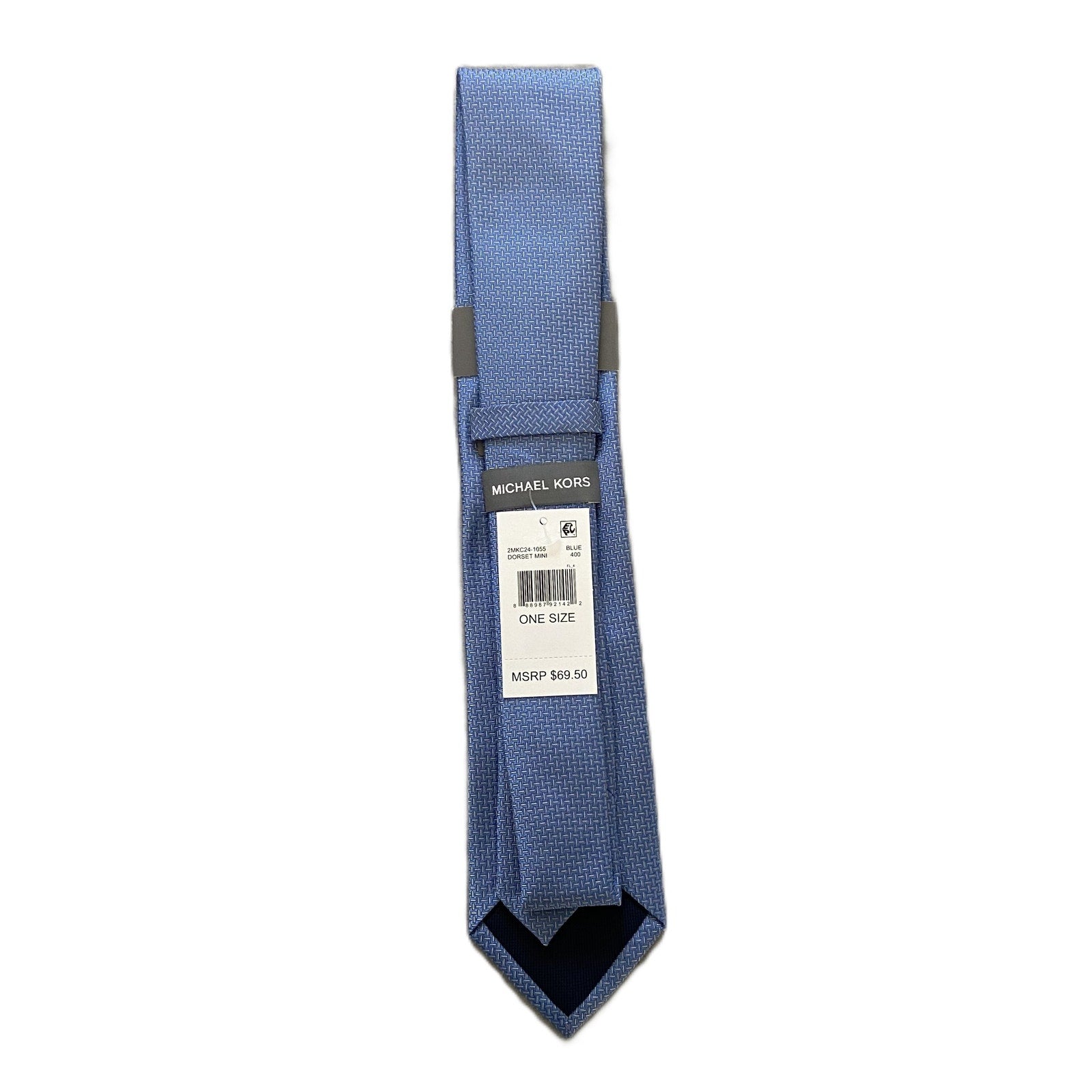 Michael Kors Necktie 3" Blue Dorset Mini Standard Length Silk Blend