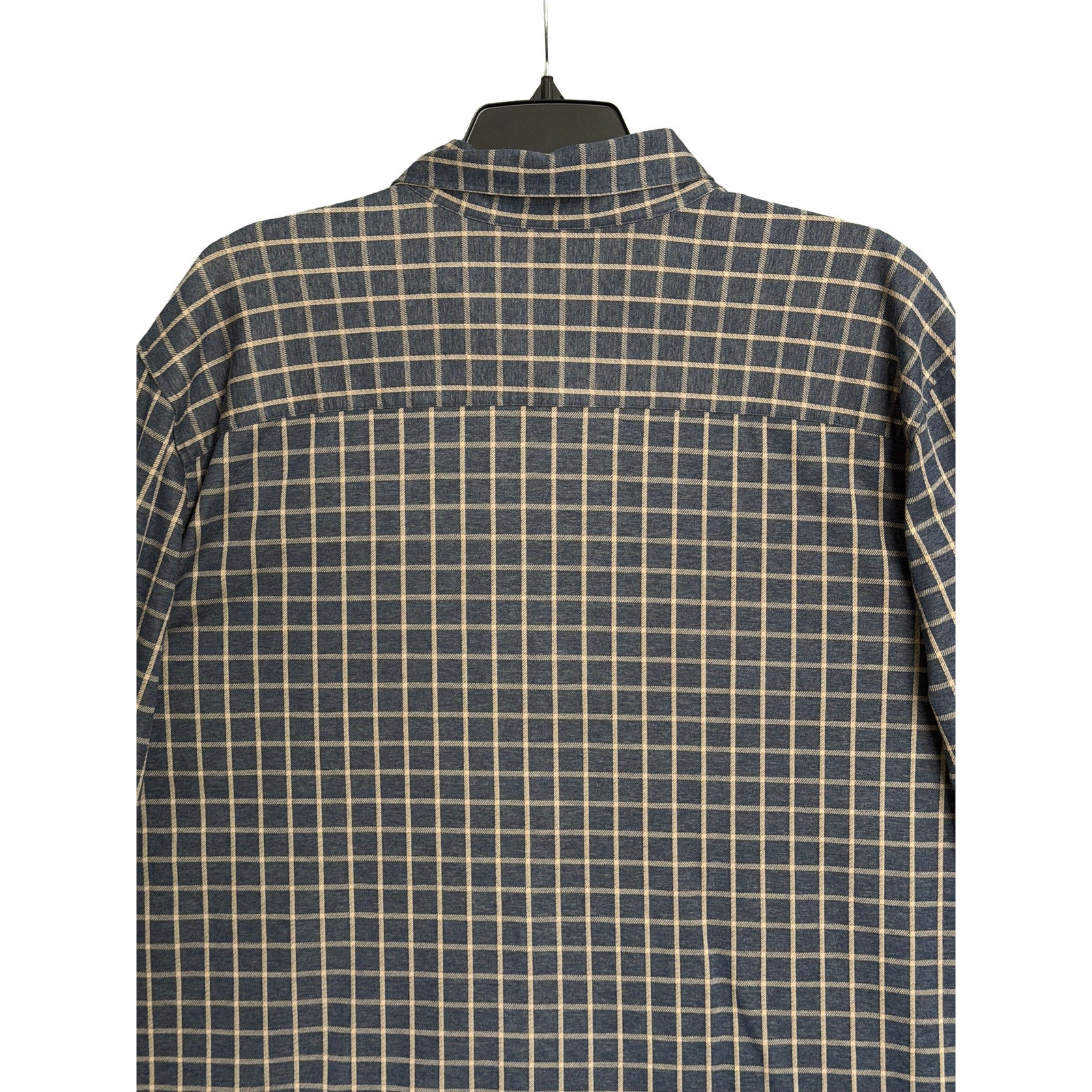 Faherty Coastline Knit Shirt Men's 3XLT Big & Tall Supima Cotton Twilight Check